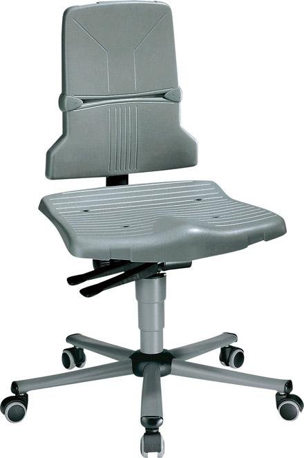 Bimos Arbeitsstuhl 9823-1000 Sintec 2 grau Sitzhöhe 430-580 mm mit Rollen Produktbild img1 L