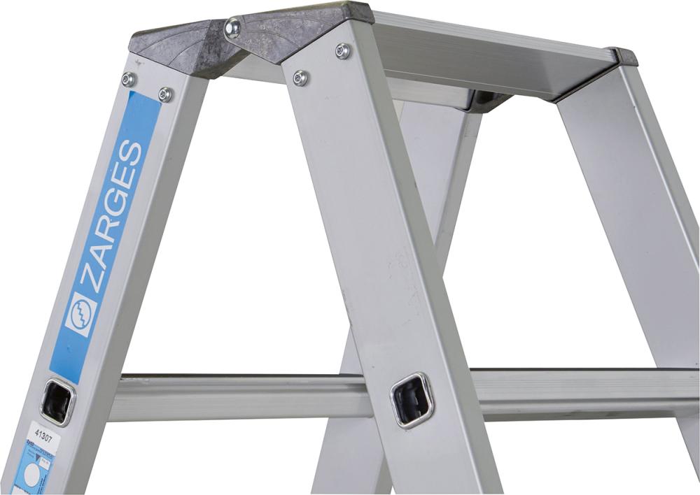 Stufenleiter Saferstep B 2x14 Stufen Leiterlänge 3,95 m Arbeitshöhe 5,20 m ZARGES Produktbild img2 L