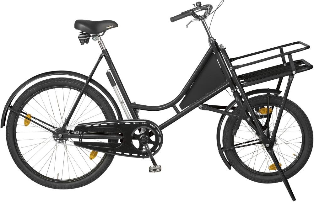 LINDNER Lastenfahrrad Classic mit Lastenträger schwarz Produktbild img1 L