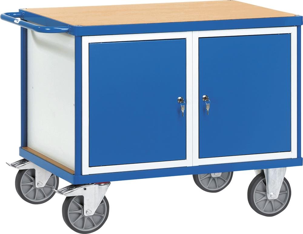 FETRA Werkstattwagen 2475 schwer Tragkraft 600kg mit 2 Schränken H1050xø700mm Produktbild img1 L