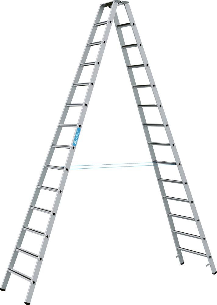 Stufenleiter Saferstep B 2x14 Stufen Leiterlänge 3,95 m Arbeitshöhe 5,20 m ZARGES Produktbild img1 L