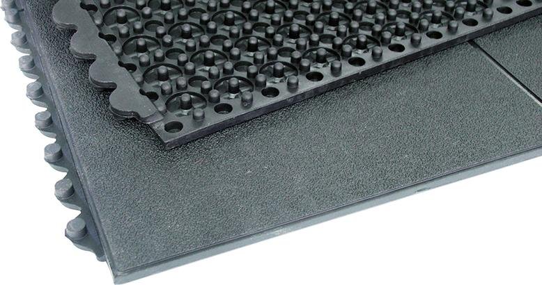 MILTEX Arbeitsplatzmatte YOGA SOLID BASIC schwarz B900xL900mm Produktbild img1 L