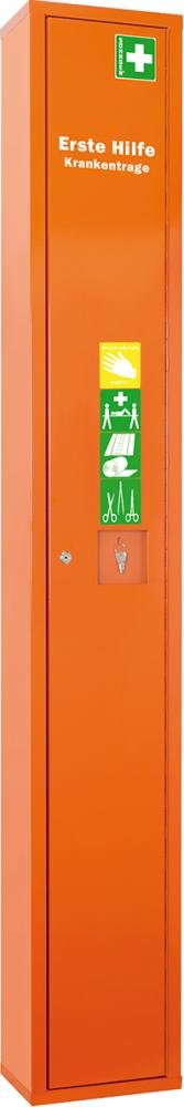 Sanitäts-Stehschrank B300xT200xH2000 mm gefüllt mir Trage und Erste-Hilfe-Koffer Produktbild img3 L