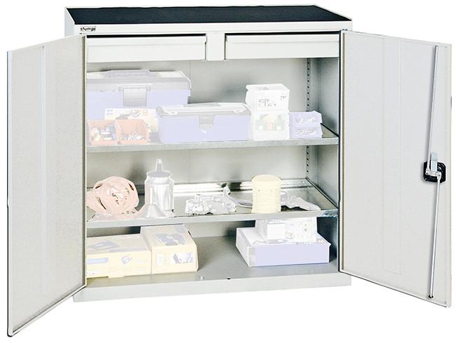 Werkzeug- und Materialschrank Serie 2000, 2 Schubladen Produktbild img1 L