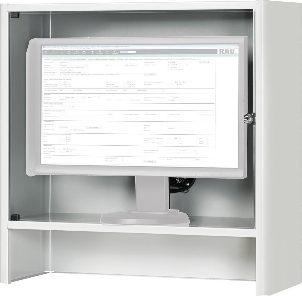 RAU. Monitorgehäuse abschließbar 720x300x710mm Produktbild img2 L
