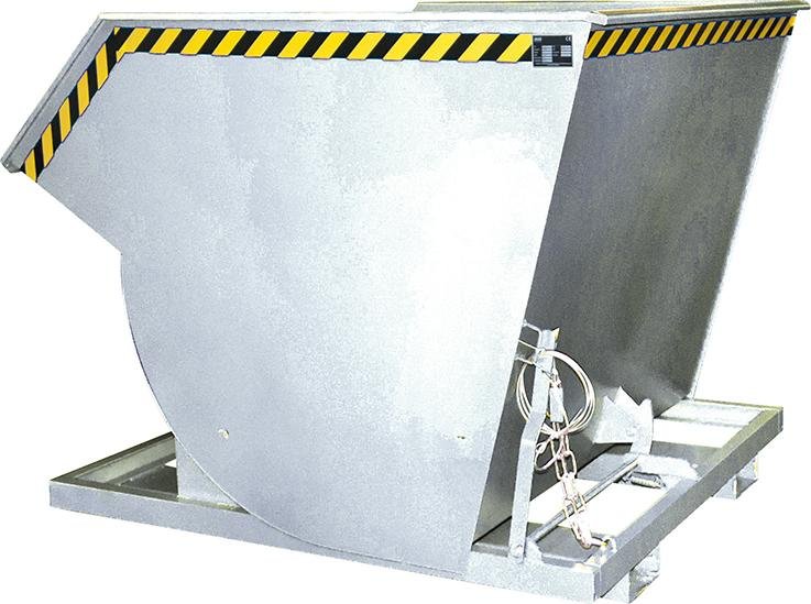 Kippbehälter BKM 2000 l B1560xT1810xH1480 mm vzk Tragkraft 3000kg mit Abrollsystem Produktbild img1 L