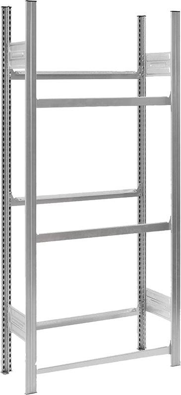 Grundregal m.6 Traversen für Getränkekisten 1750x335x810verz. Produktbild img1 L