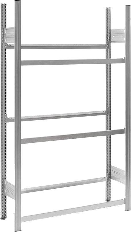 Grundregal m.6 Traversen für Getränkekisten 1750x335x1060verz. Produktbild img1 L