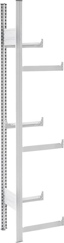 Anbauregal m.6 Traversen für Getränkekisten 1750x335x510RAL7035 Produktbild img1 L