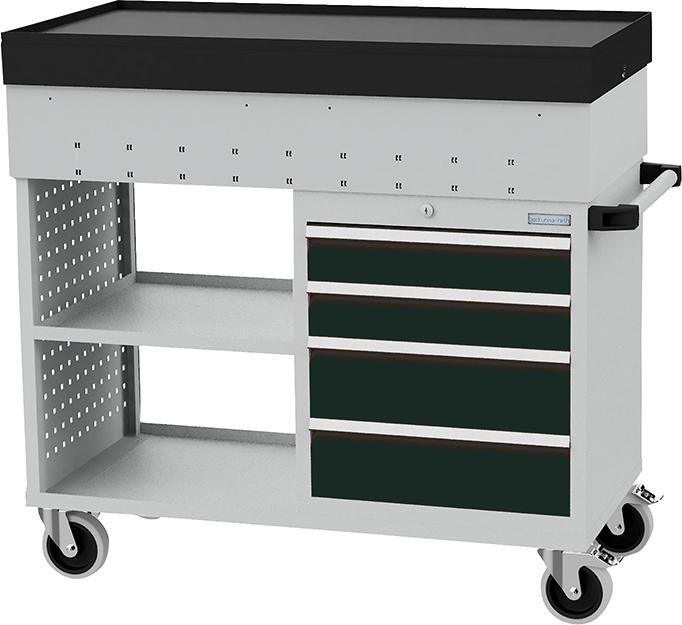 Mobiler Werkstattwagen mit  Teleskop-Abrollrand, 4. Sbl Produktbild img1 L