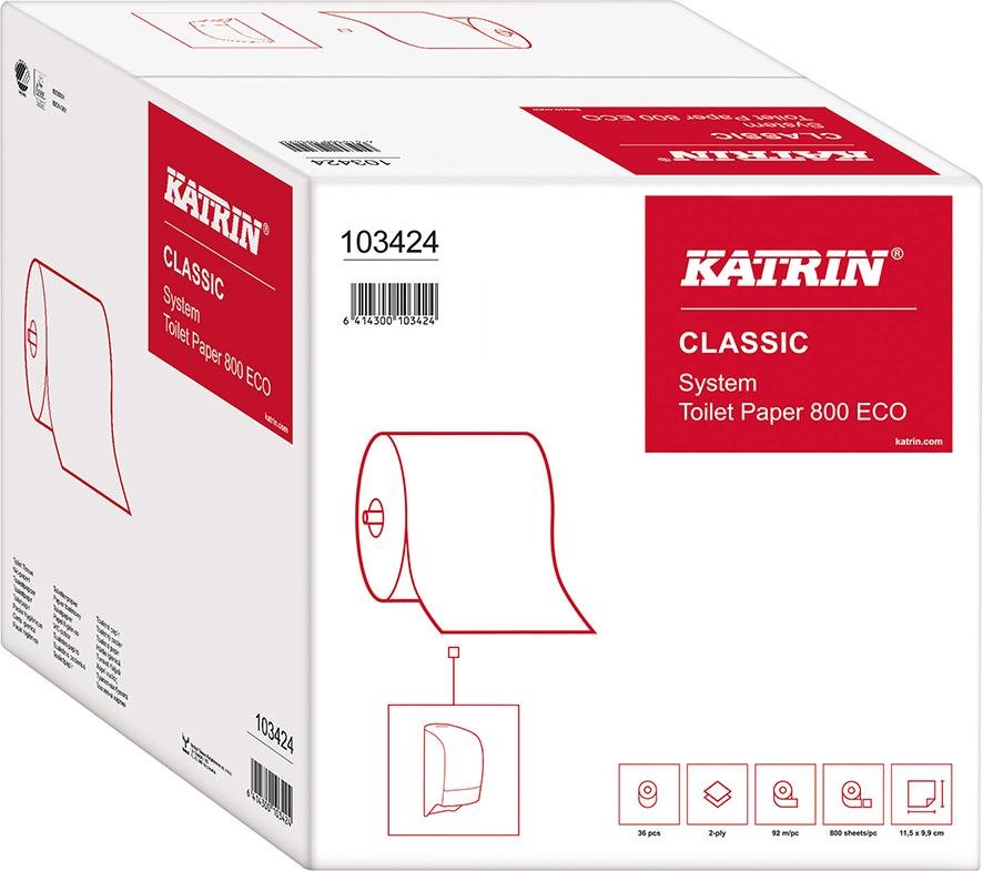Katrin Classic Toilet ECO 2-lagig Tissue, weiß Produktbild img3 L