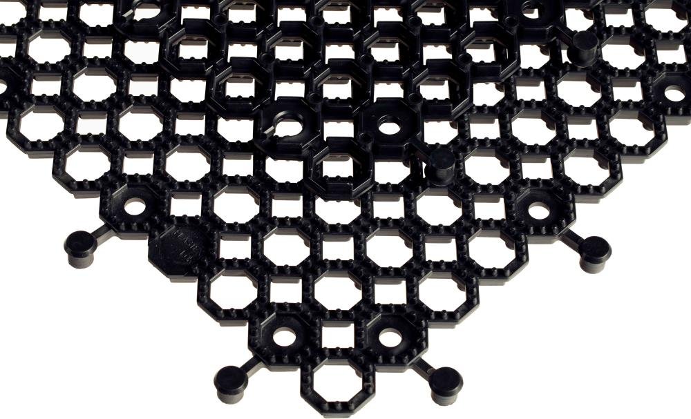MILTEX Arbeitsplatzmatte YOGA GRID B50xL50cm schwarz Produktbild img2 L