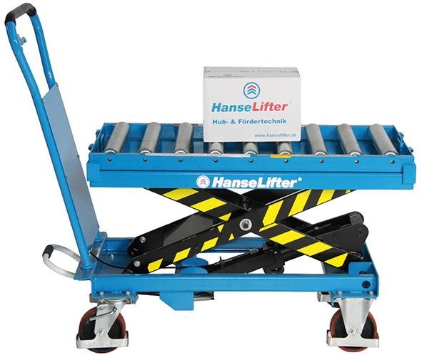 Hubtischwagen mit  Rollenb.Tischmaß: 1025x535 500 kg Tragfähigkeit Produktbild img3 L
