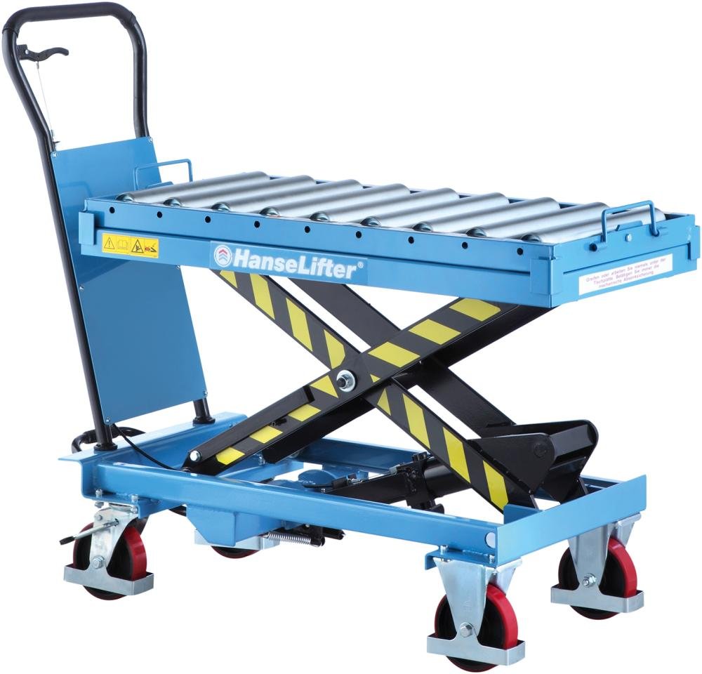 Hubtischwagen mit  Rollenb.Tischmaß: 1025x535 500 kg Tragfähigkeit Produktbild img6 L