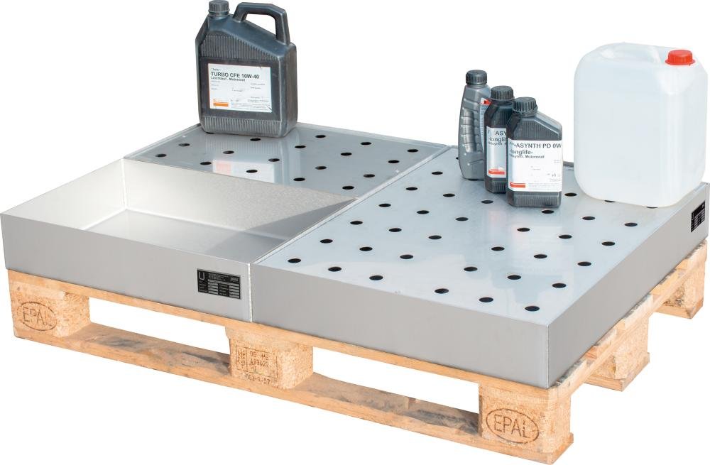 Kleingebindewanne mit Lochblechrost Produktbild img3 L