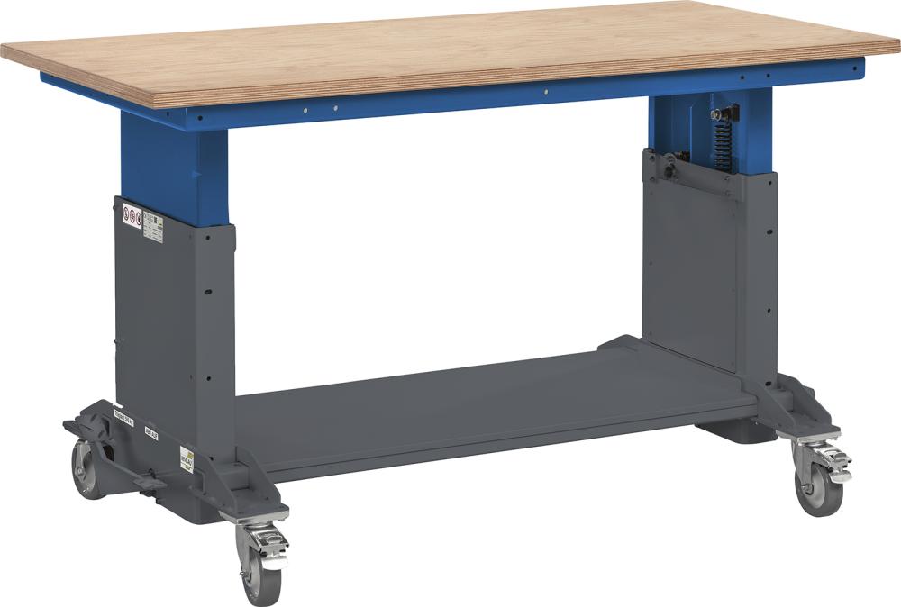 FORUM Arbeits- und Montagetisch B1500xT750xH710-1010mm mobil Produktbild img1 L