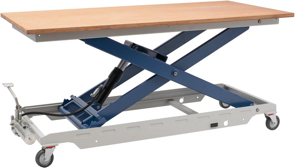 BECK Hubtisch 1900x740x30mm höhenverstellbar 430-1040mm 600kg mit Buche-Multiplexplatte Produktbild img1 L