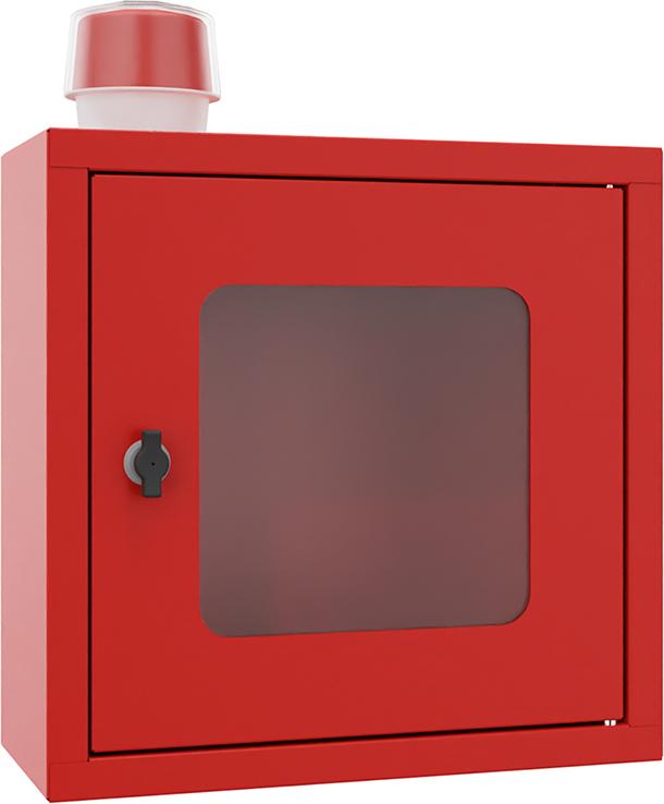 PAVOY Hängeschrank für Defibrillator 400x400x200mm mit Alarm akustisch und optisch Produktbild img1 L