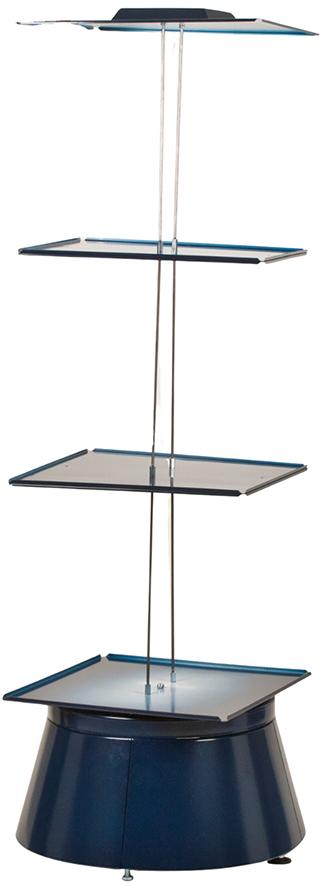 RAACO Drehständer leer 1760mm hoch blau Produktbild img1 L