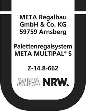 Palettenregal MULTIPAL B5655xT1100xH3300 mm leichte Ausführung Fachlast 1480kg Produktbild img8 L