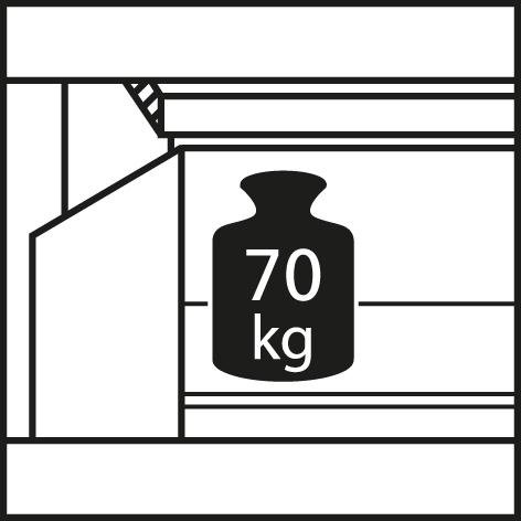 Flügeltürenschrank, Tragkraft Fachboden 70 kg Produktbild img4 L