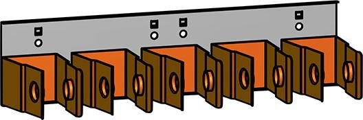Kabelabroller 5-fach passend f. Lochwände Lochung 10X10 mm RAL 7019Rollenbreite bis 70mm Produktbild img1 L