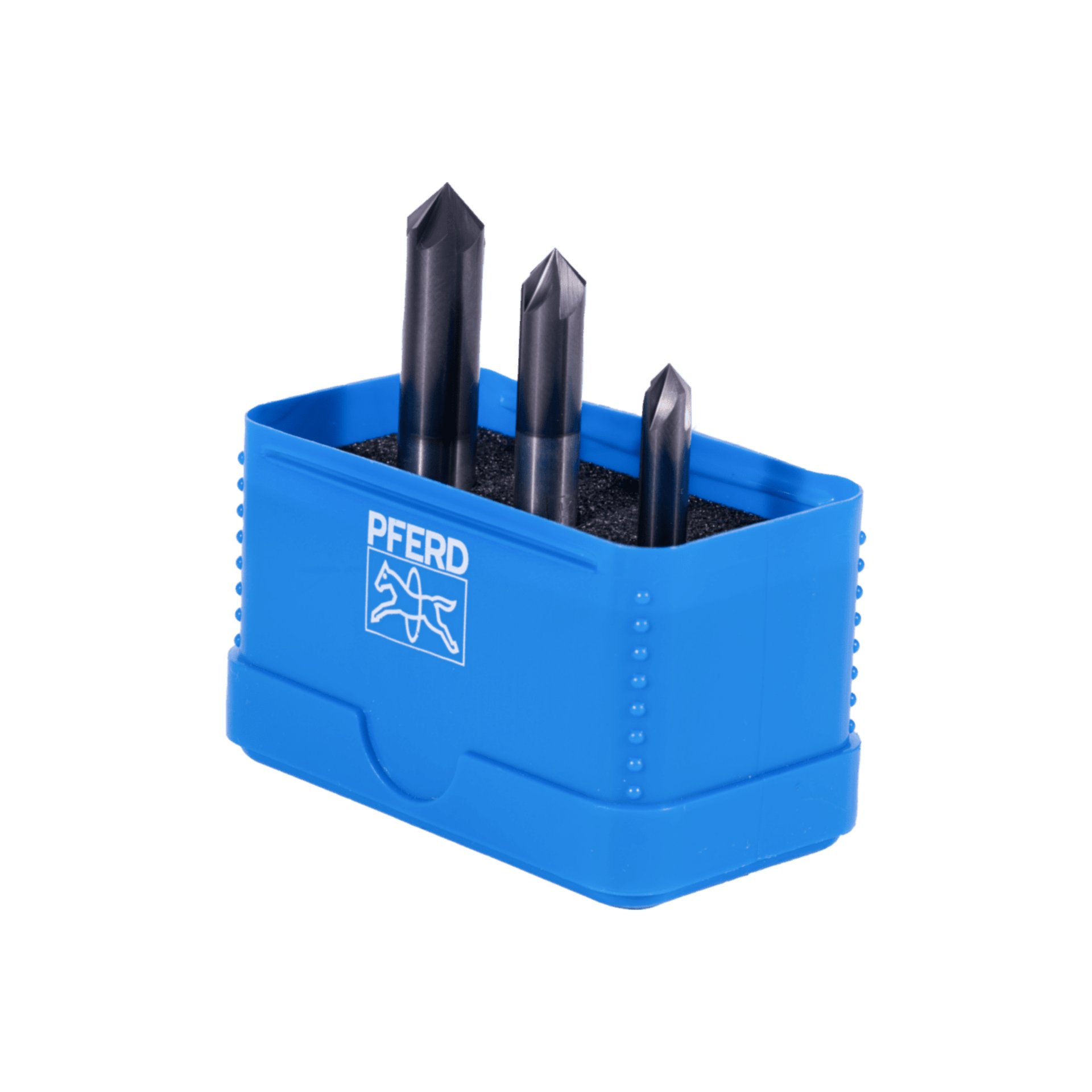 PFERD TOOLS VHM Entgratfräser Set 3-tlg. ⌀ 6/8/10 mm 90° TiAlN Schaft HB Universal Line Anfasen Entgraten Produktbild img3 L