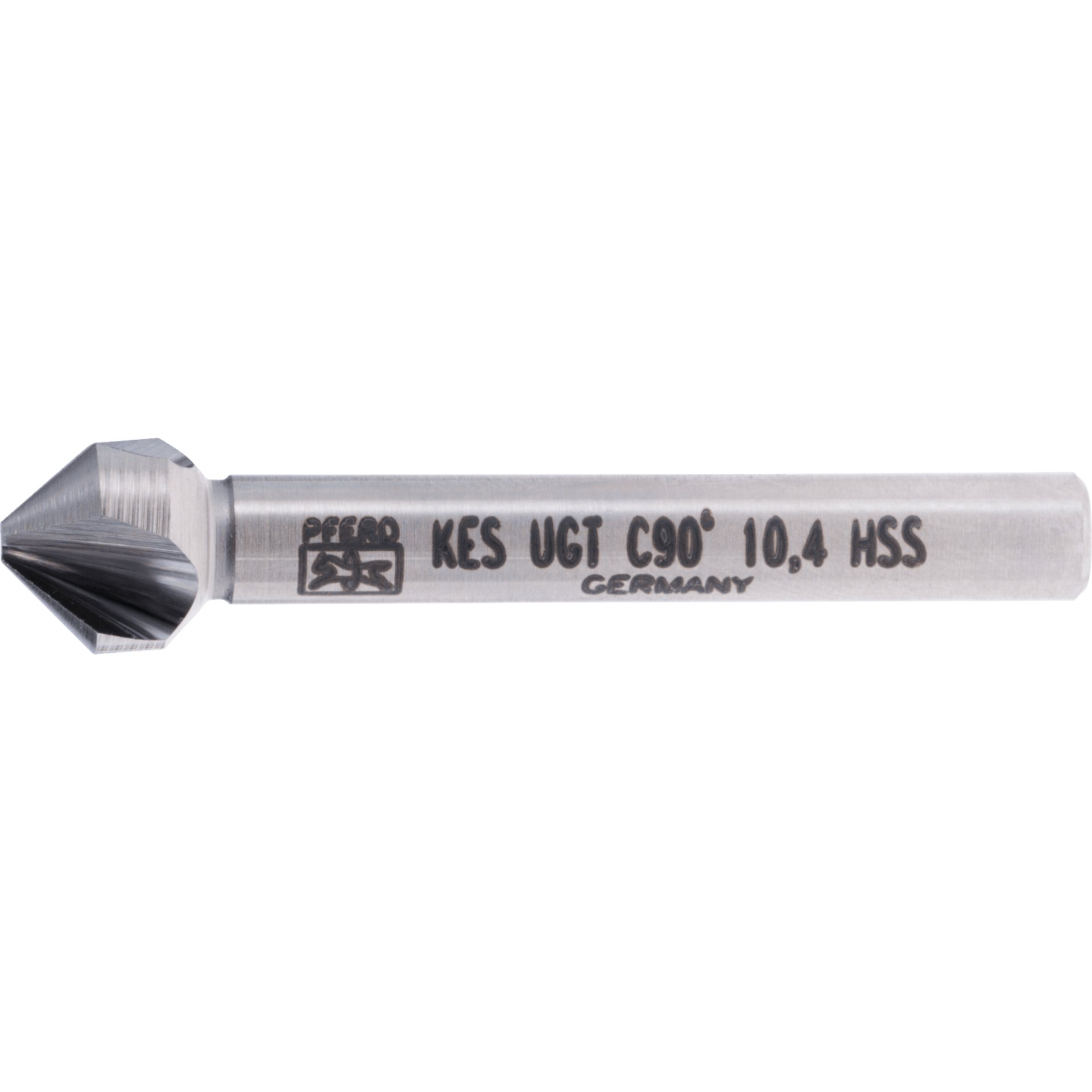 PFERD TOOLS HSS Kegel-und Entgratsenker UGT 90° Ø 10,4 mm Schaft-Ø 6 mm DIN 335 C mit Ungleichteilung Produktbild img1 L