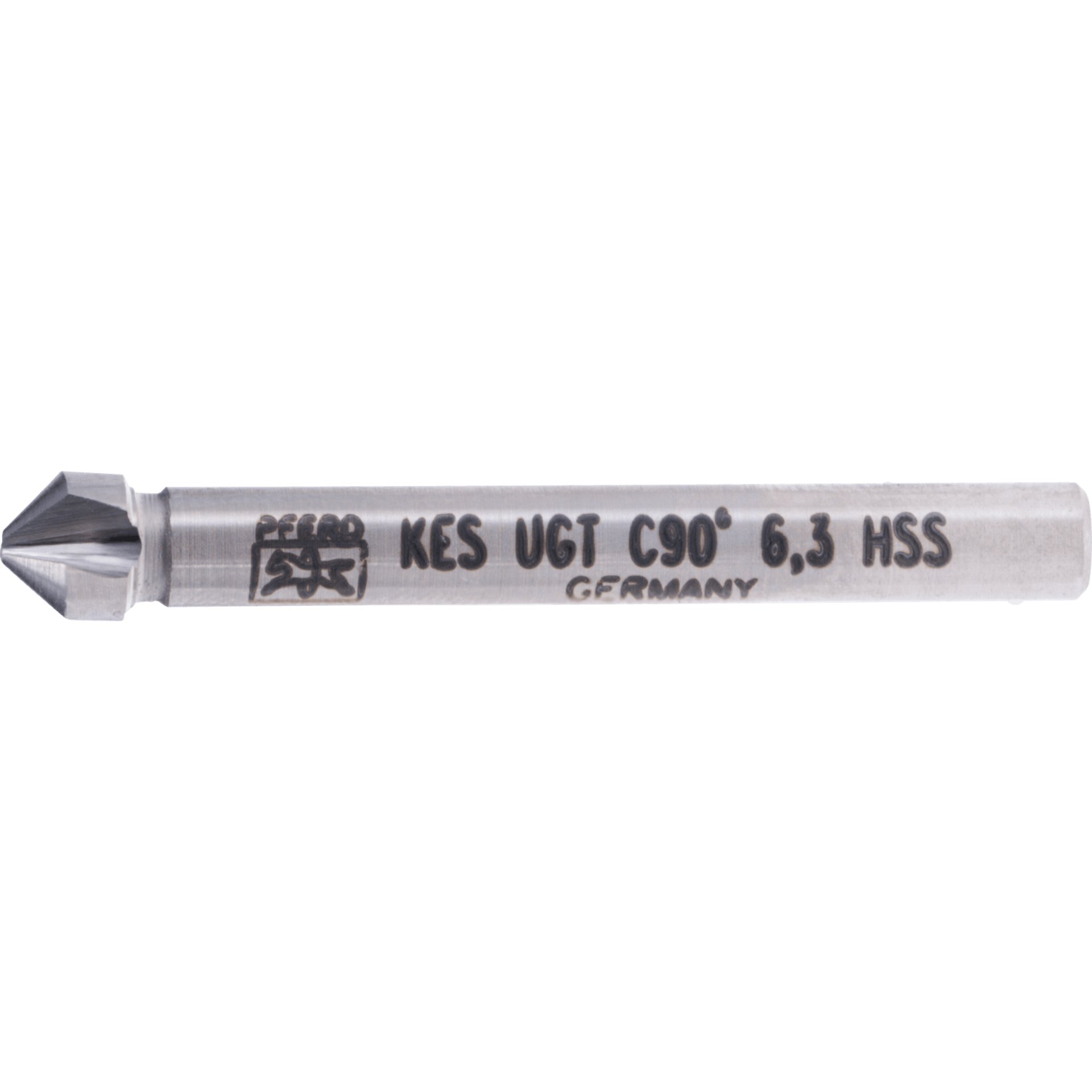 PFERD TOOLS HSS Kegel-und Entgratsenker UGT 90° Ø 6,3 mm Schaft-Ø 5 mm DIN 335 C mit Ungleichteilung Produktbild img1 L