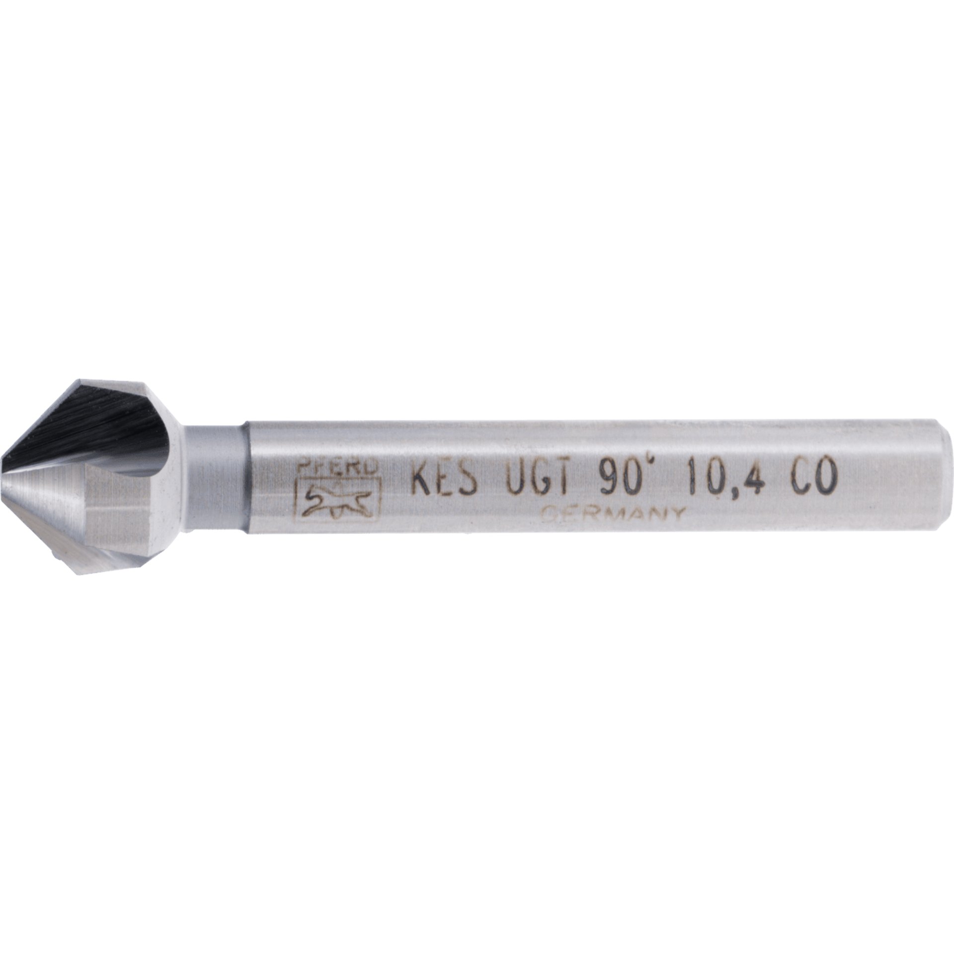 PFERD TOOLS HSSE Co5 Kegel-und Entgratsenker 90° Ø 10,4 mm Schaft-Ø 6 mm DIN 335 C mit Ungleichteilung Produktbild img1 L