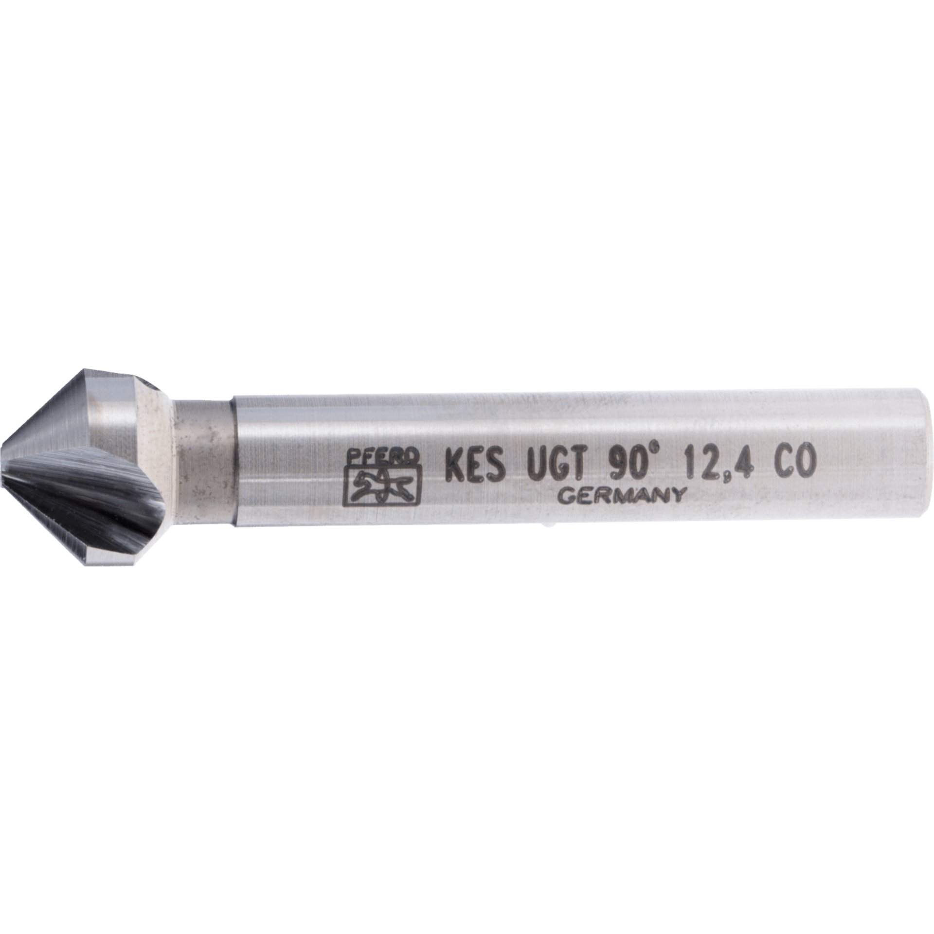 PFERD TOOLS HSSE Co5 Kegel-und Entgratsenker 90° Ø 12,4 mm Schaft-Ø 8 mm DIN 335 C mit Ungleichteilung Produktbild img1 L