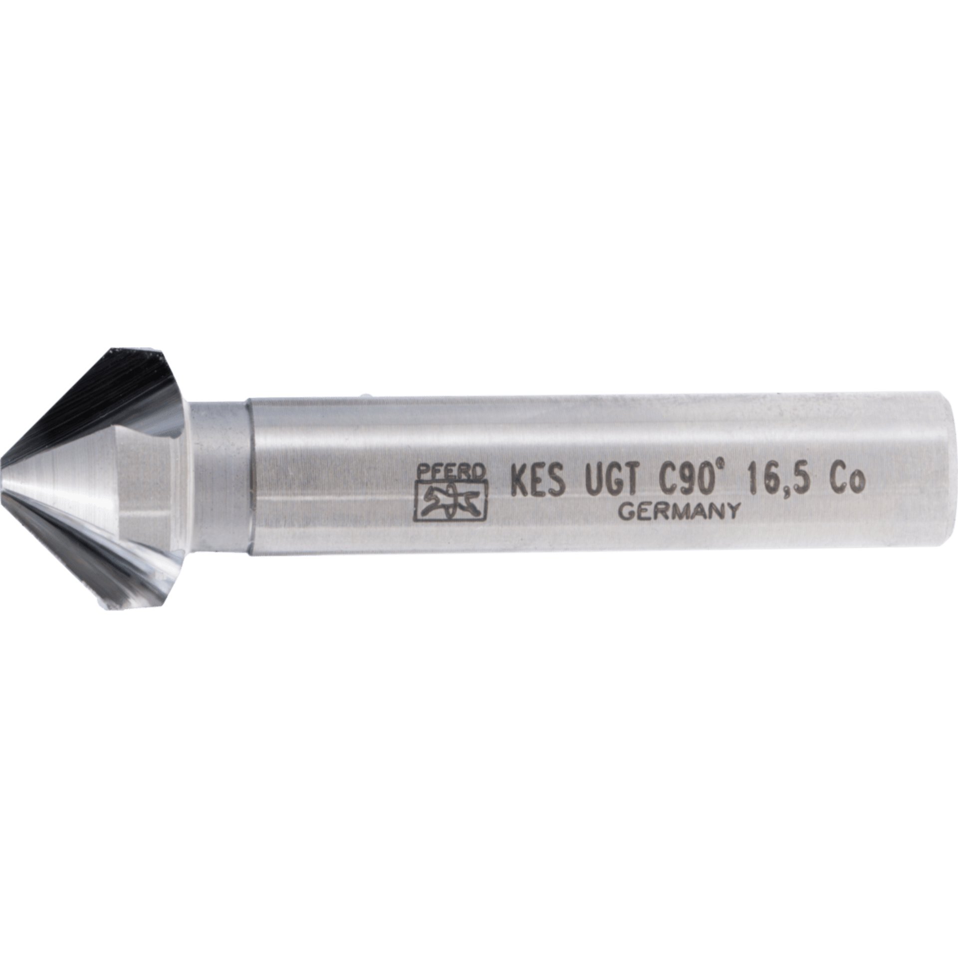 PFERD TOOLS HSSE Co5 Kegel-und Entgratsenker 90° Ø 16,5 mm Schaft-Ø 10 mm DIN 335 C mit Ungleichteilung Produktbild img1 L
