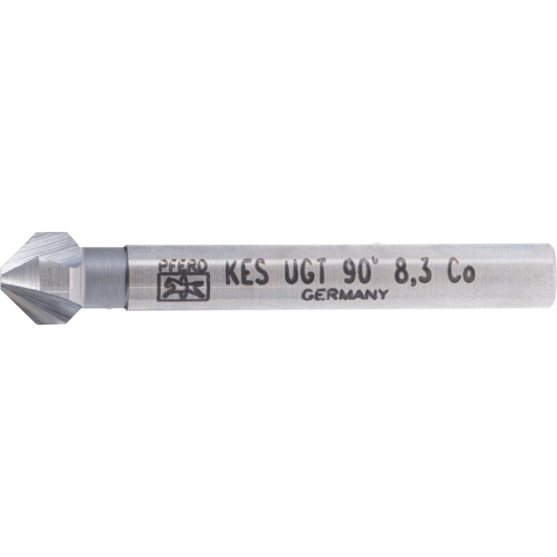 PFERD TOOLS HSSE Co5 Kegel-und Entgratsenker 90° Ø 8,3 mm Schaft-Ø 6 mm DIN 335 C mit Ungleichteilung Produktbild img1 L
