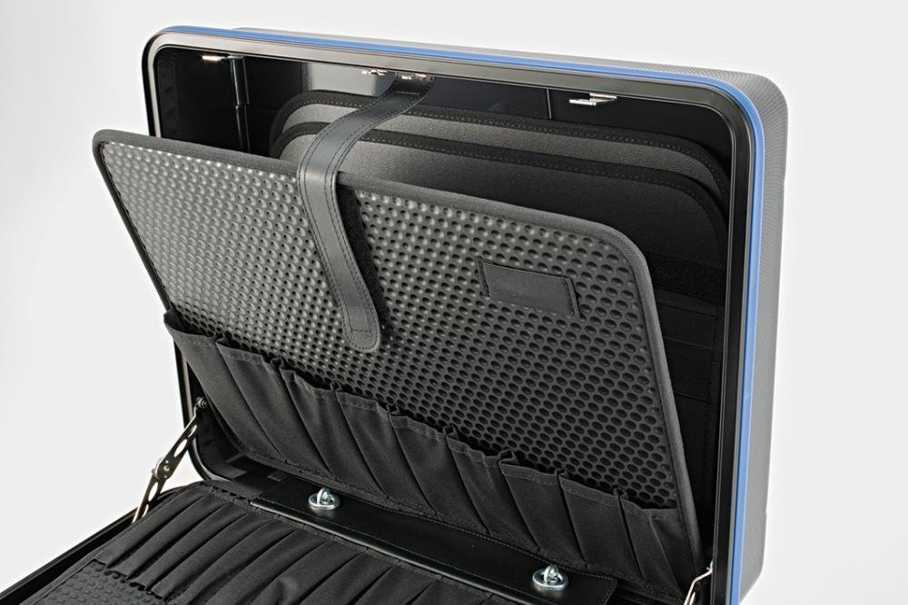 FORUM Werkzeugtrolley 485x375x230mm HDPE Tafel mit Taschen Produktbild img3 L