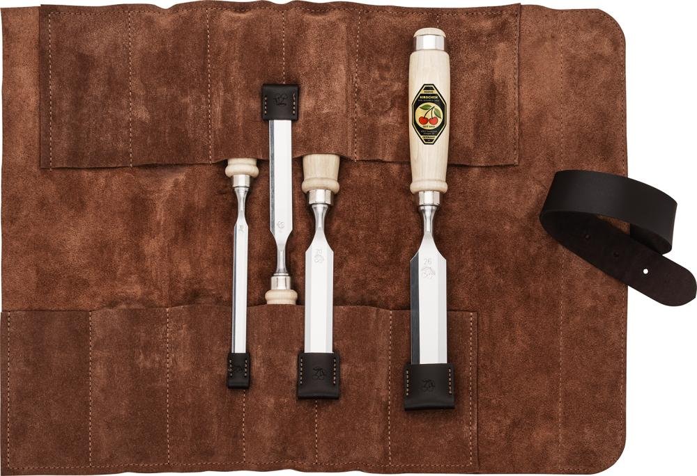 KIRSCHEN Stechbeitelsatz 4-teilig in Ledertasche Produktbild img3 L