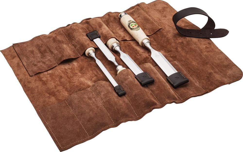 KIRSCHEN Stechbeitelsatz 4-teilig in Ledertasche Produktbild img1 L