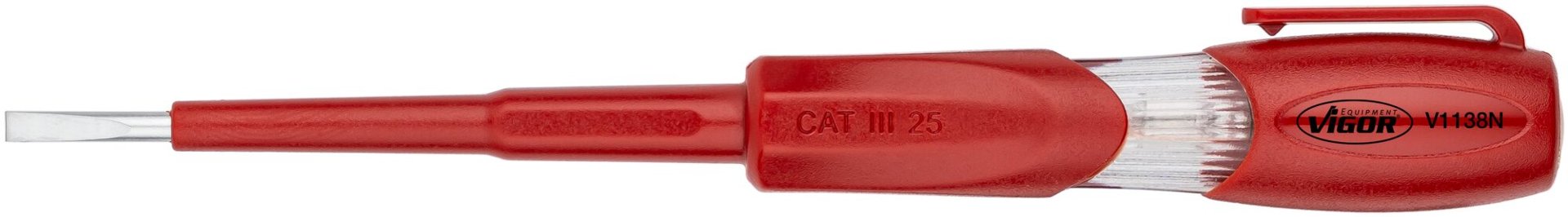 VIGOR Spannungsprüfer ∙ V1138N ∙ Schlitz Profil ∙ SW 0,5 x 3 mm Produktbild img2 L