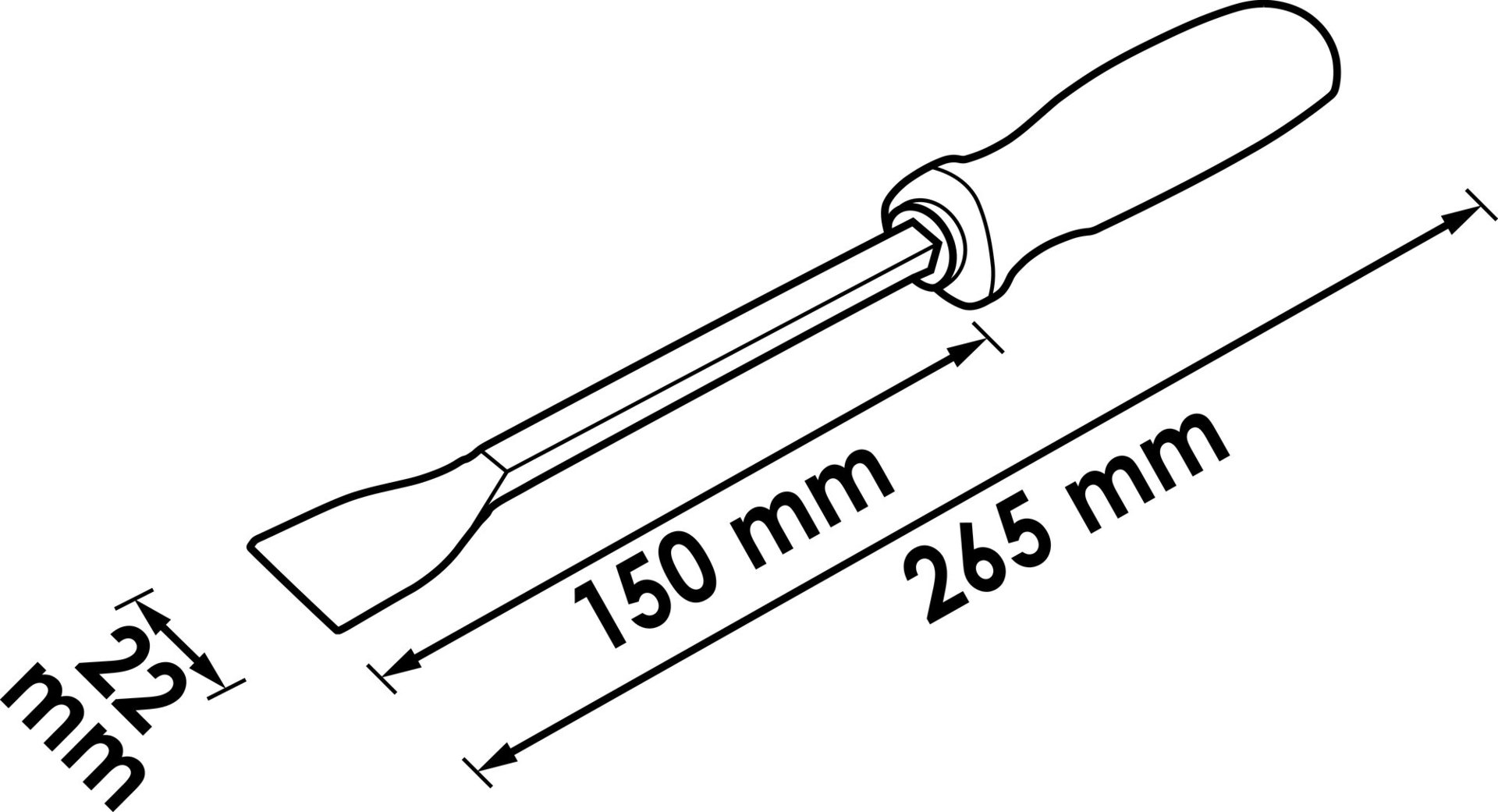 VIGOR Dichtungsschaber ∙ lang ∙ V1213 ∙ 22 mm Produktbild img6 L