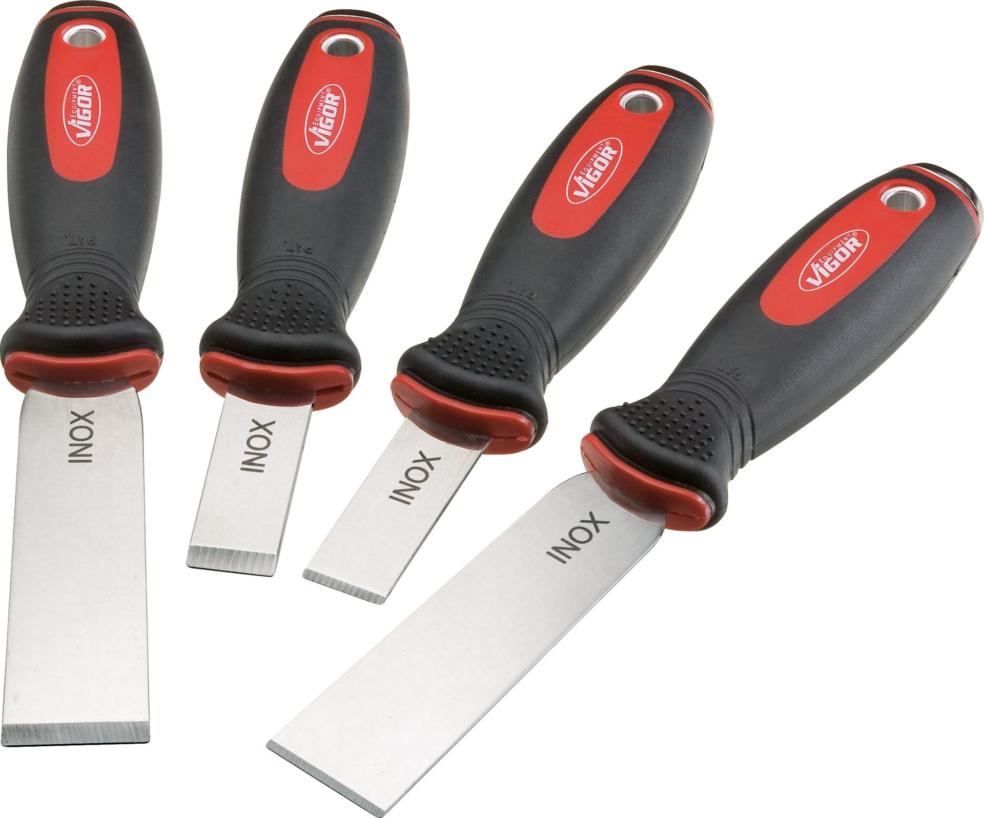 VIGOR Schaber Satz ∙ Edelstahl ∙ V1283 ∙ 4-teilig ∙ Anzahl Werkzeuge: 4 Produktbild img1 L