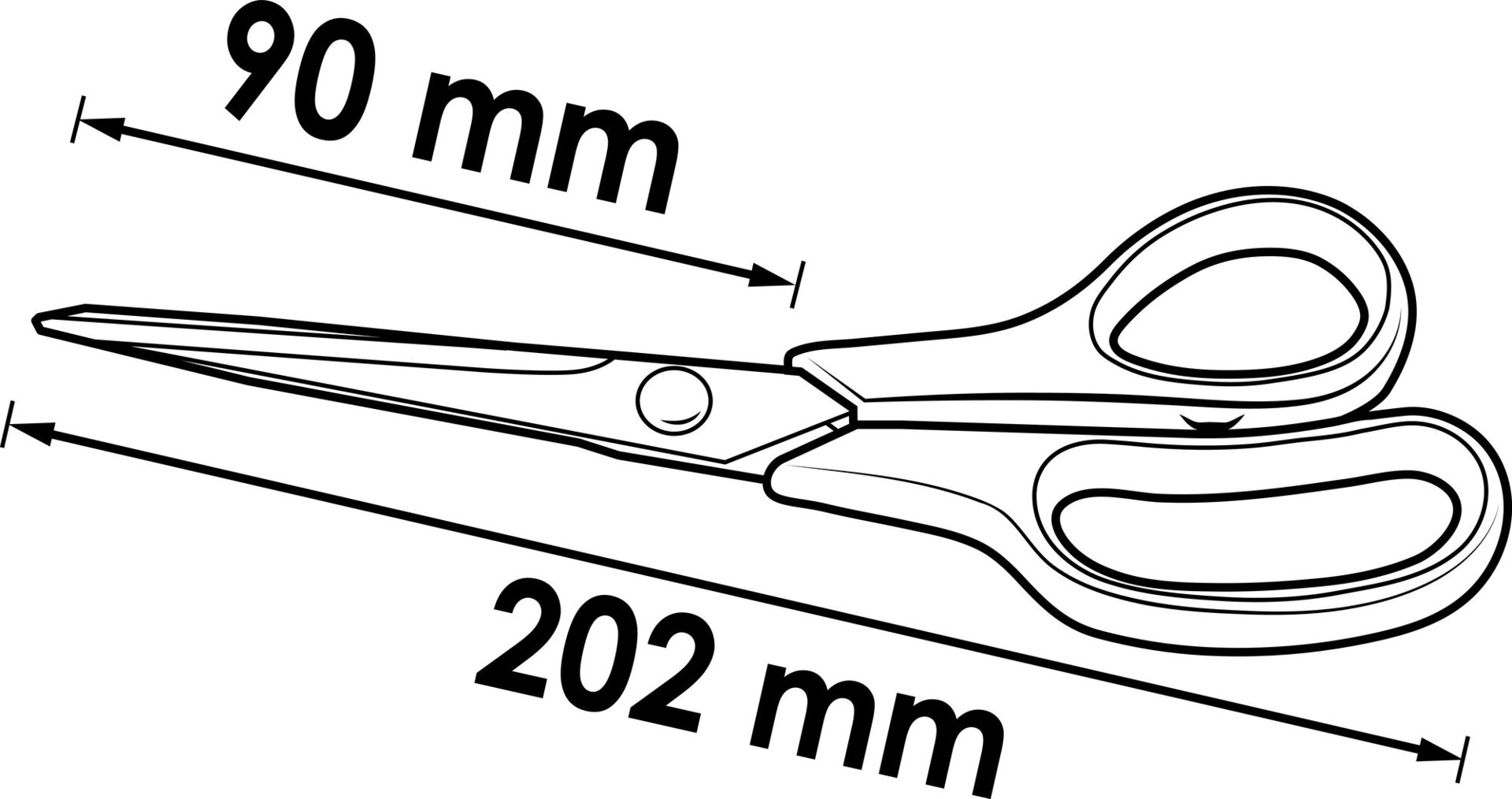 VIGOR Universalschere ∙ V1304 ∙ 202 mm Produktbild img3 L