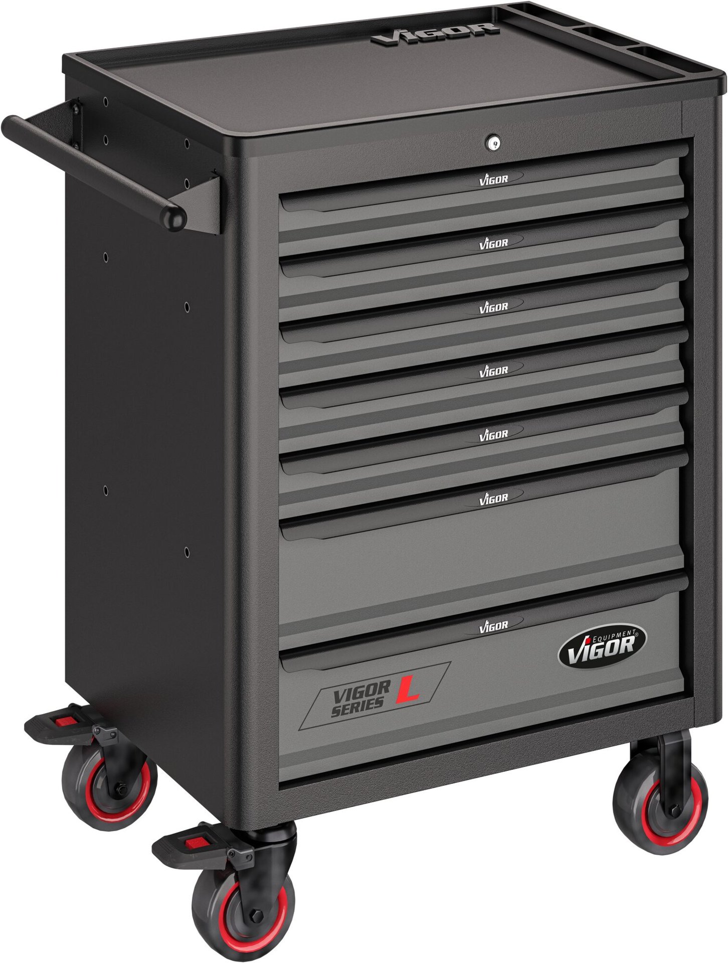 VIGOR Werkstattwagen Series&nbsp;L ∙ leer ∙ V1901 ∙ L x B x H: 723 mm x 459 mm x 1002 mm Produktbild img1 L