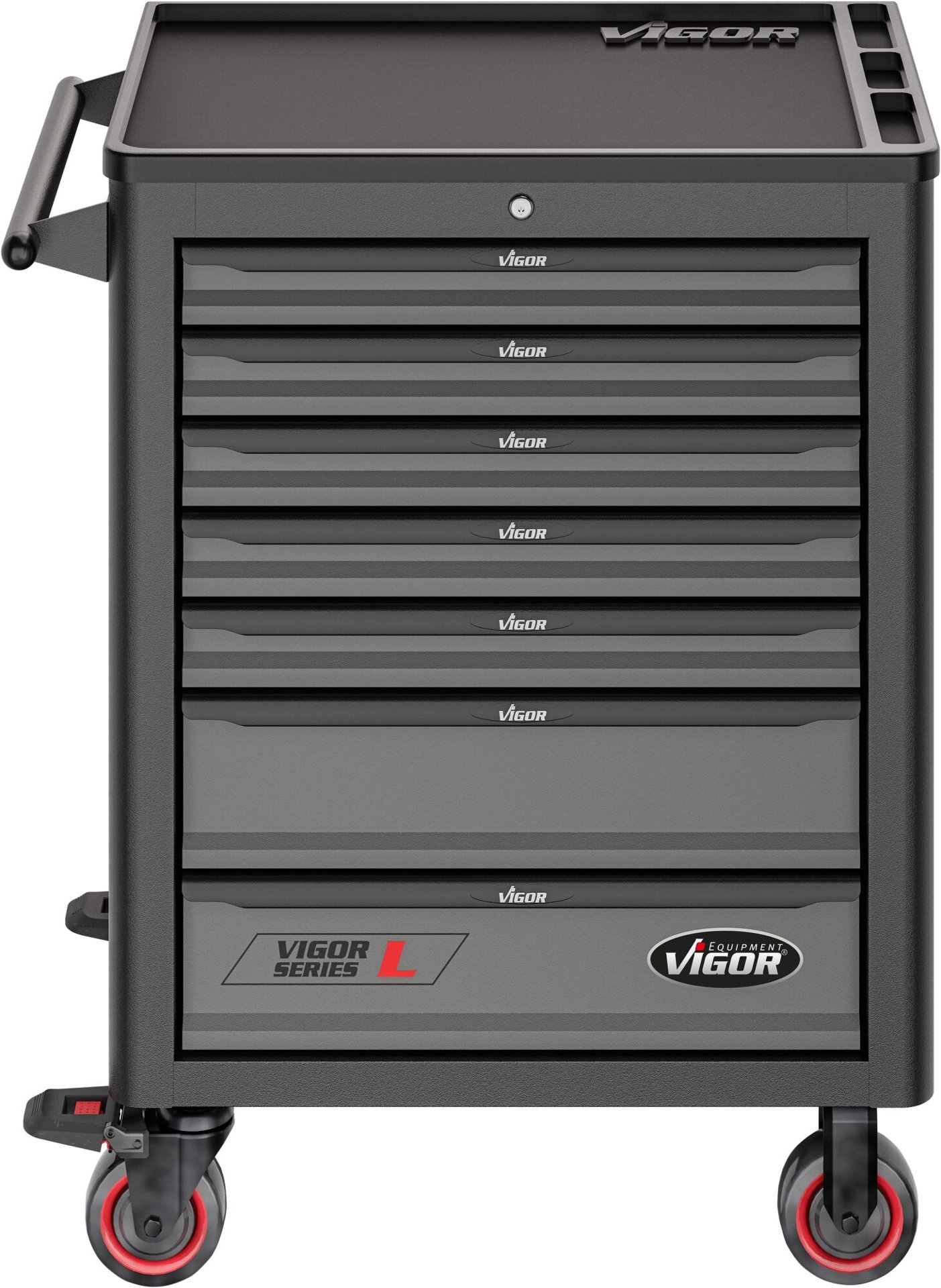 VIGOR Werkstattwagen Series&nbsp;L ∙ leer ∙ V1901 ∙ L x B x H: 723 mm x 459 mm x 1002 mm Produktbild img9 L