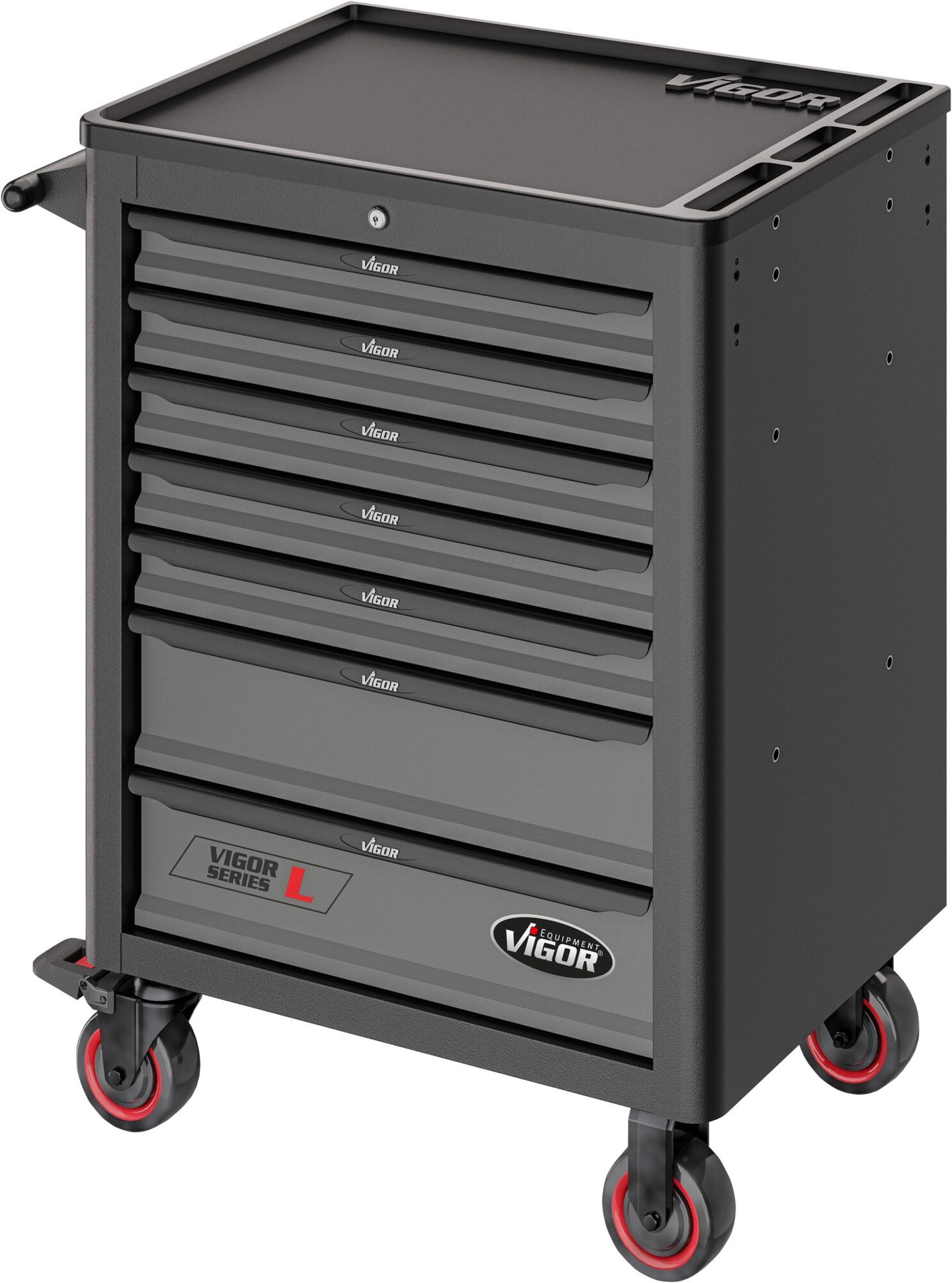 VIGOR Werkstattwagen Series&nbsp;L ∙ leer ∙ V1901 ∙ L x B x H: 723 mm x 459 mm x 1002 mm Produktbild img3 L