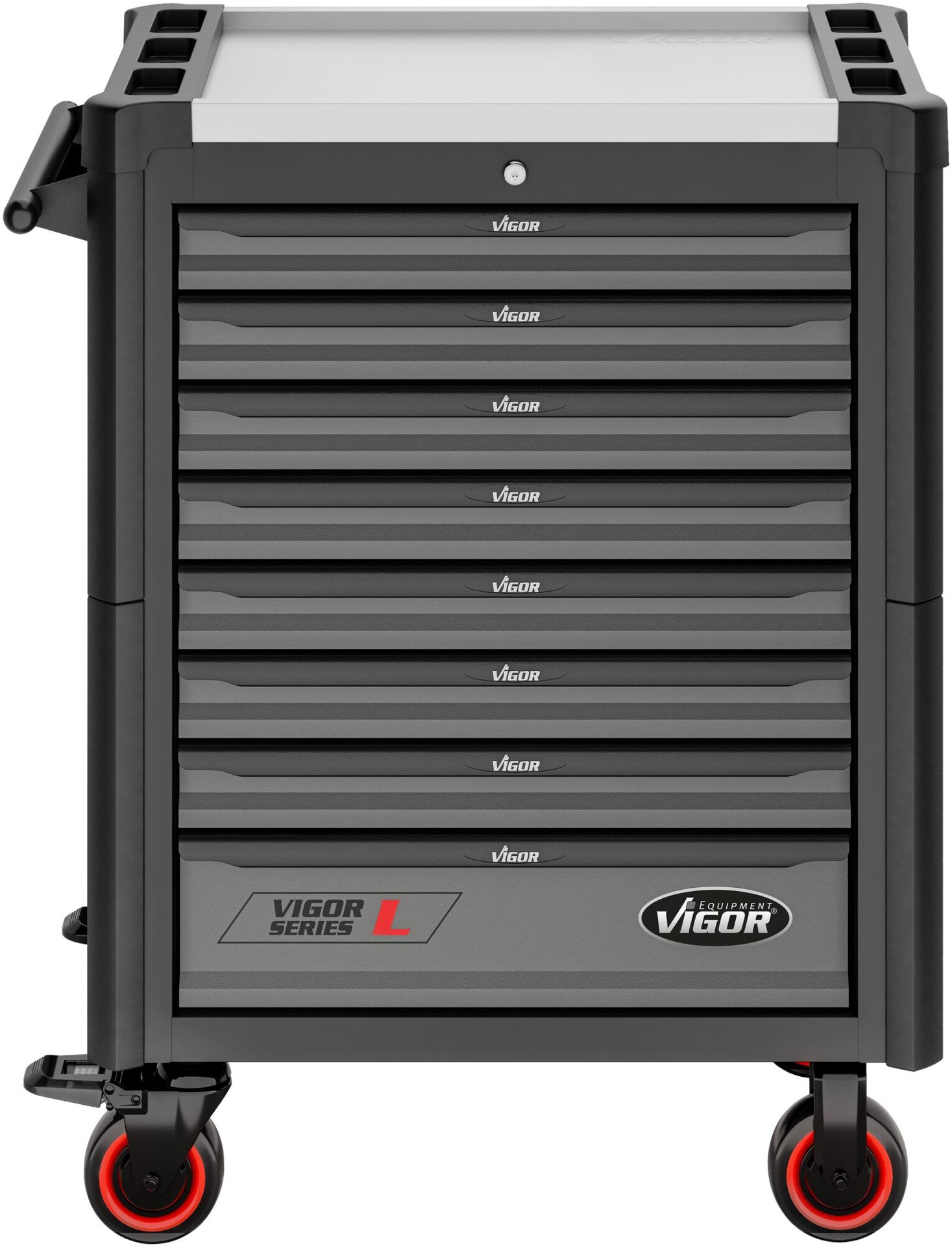 VIGOR Werkstattwagen Series L ∙ leer ∙ V1901-X ∙ L x B x H: 723 mm x 459 mm x 1002 mm Produktbild img4 L