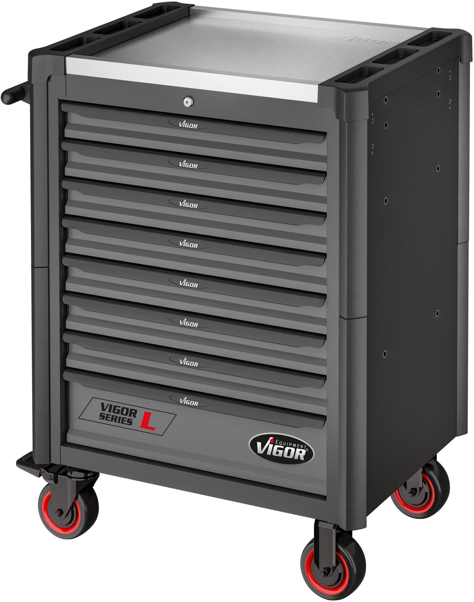 VIGOR Werkstattwagen Series L ∙ leer ∙ V1901-X ∙ L x B x H: 723 mm x 459 mm x 1002 mm Produktbild img10 L