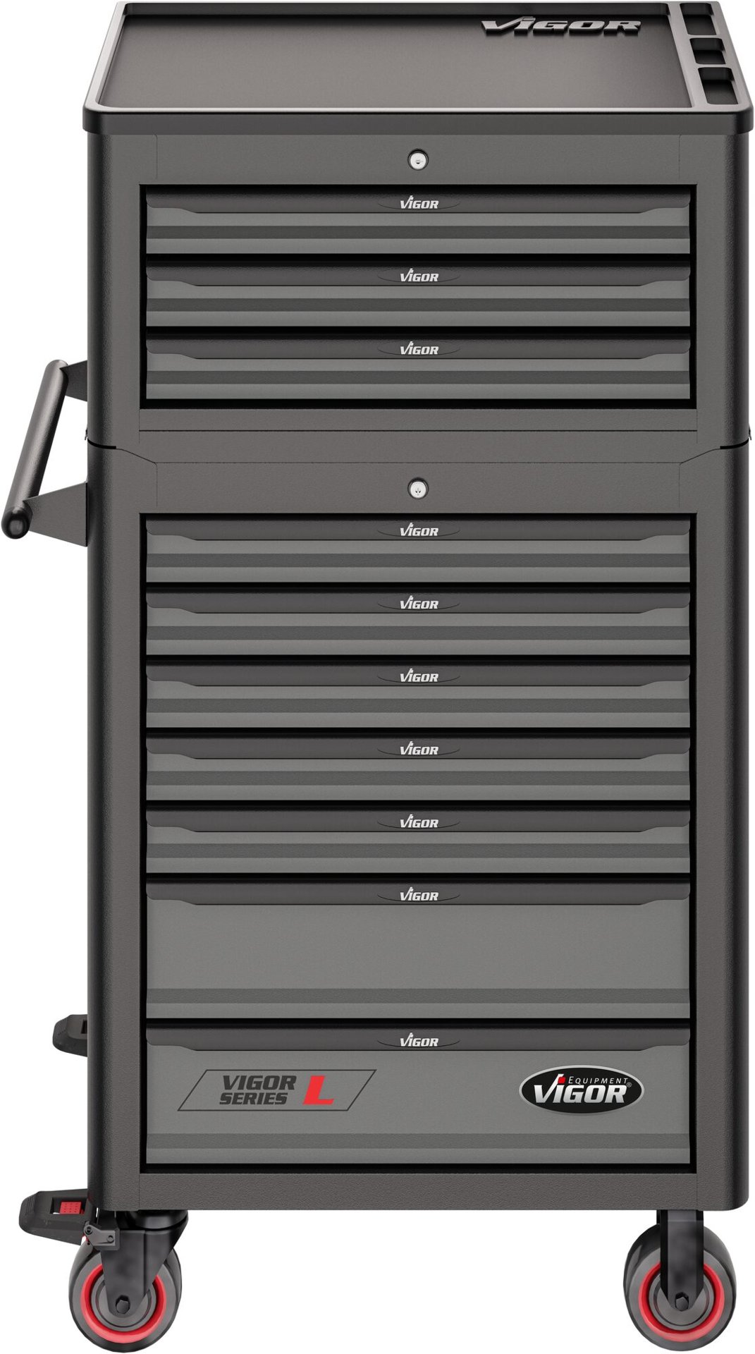 VIGOR Werkstattwagen Series L ∙ mit Aufsatzkoffer ∙ leer ∙ V1970 ∙ 2-teilig ∙ Anzahl Werkzeuge: 2 Produktbild img13 L