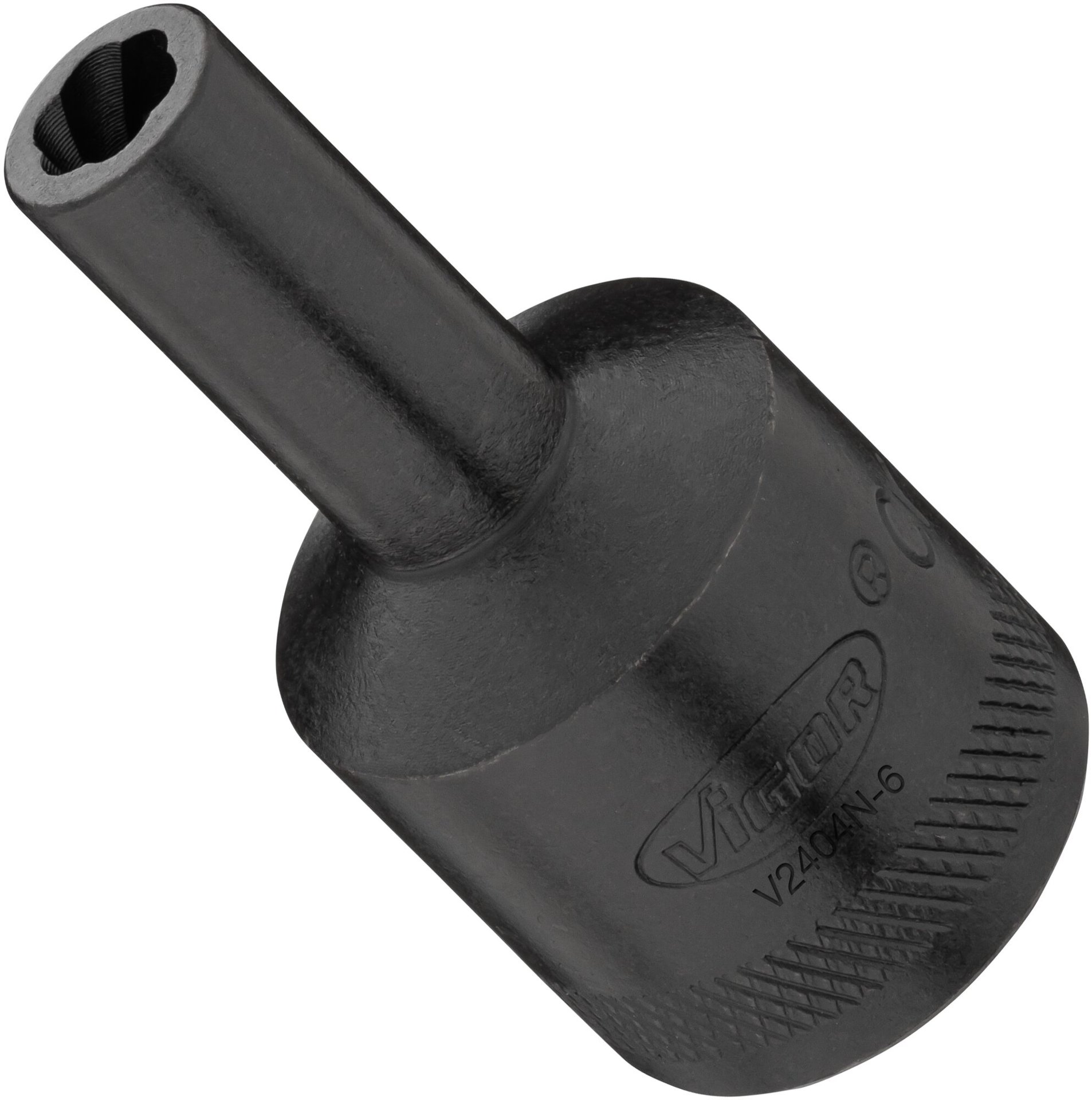 VIGOR Spiralnutenausdreher-Einsatz ∙ V2404N-6 ∙ 1/2 Zoll (12,5 mm) Vierkant hohl ∙ Außen Schraubenausdreher Profil ∙ SW 6 mm Produktbild img1 L