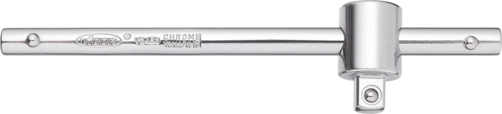 VIGOR Gleitgriff ∙ V2453N ∙ 1/4 Zoll (6,3 mm) Vierkant hohl ∙ 1/4 Zoll (6,3 mm) Vierkant massiv ∙ 110 mm Produktbild img1 L