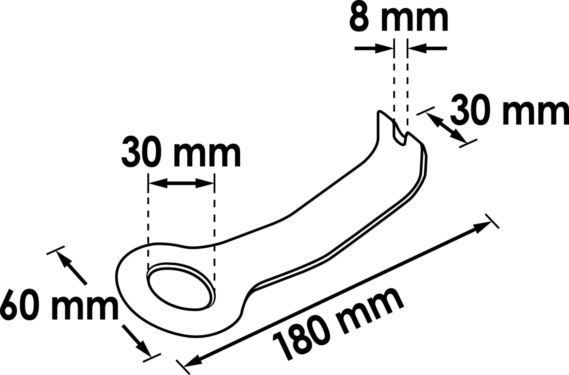 VIGOR Lösehebel und Cliplöser mit Zugöse ∙ V2492 ∙ 30 mm Produktbild img2 L