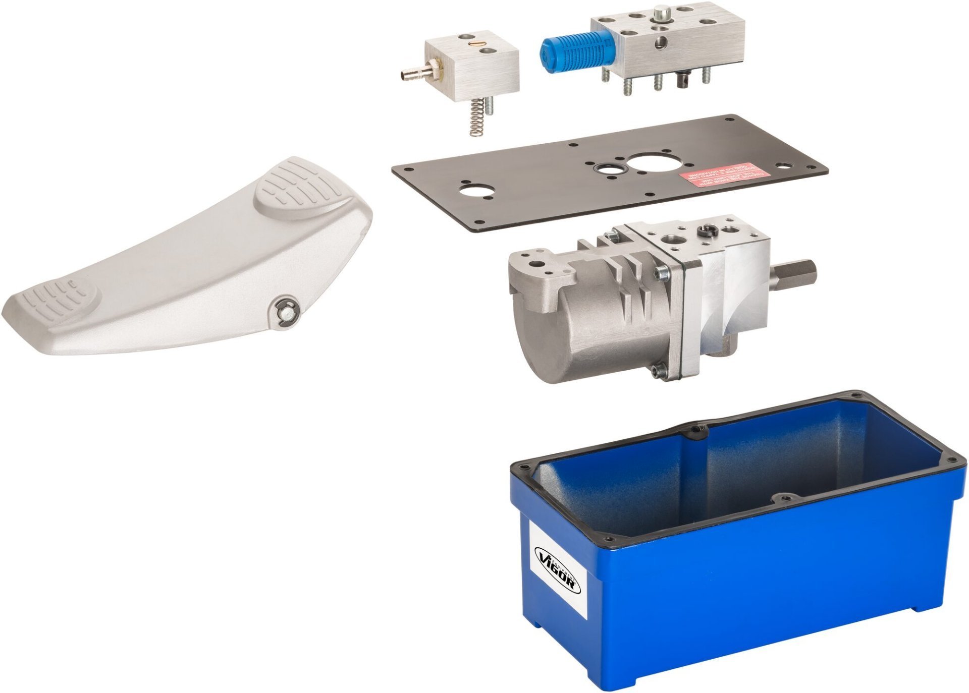 VIGOR Kompakt-Radlager Demontage / Montage Satz ∙ mit Pneumatik Fußpumpe ∙ V5554-2 ∙ 28-teilig ∙ Anzahl Werkzeuge: 28 Produktbild img2 L